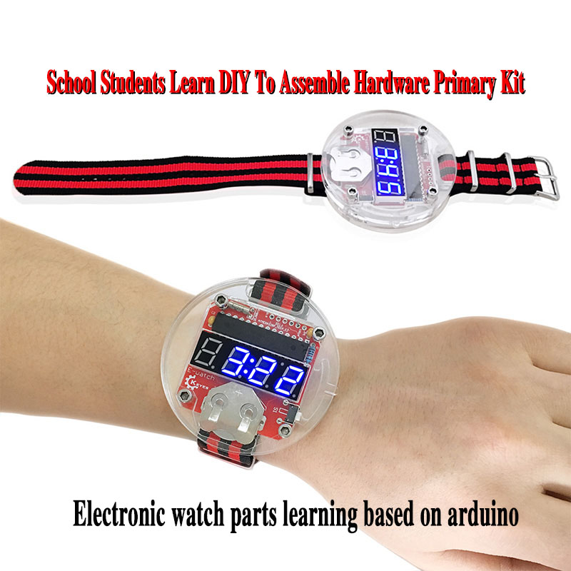 Learn Diy Electronics - ชิปเดี่ยว LED ชุดนาฬิกา DIY Big Time