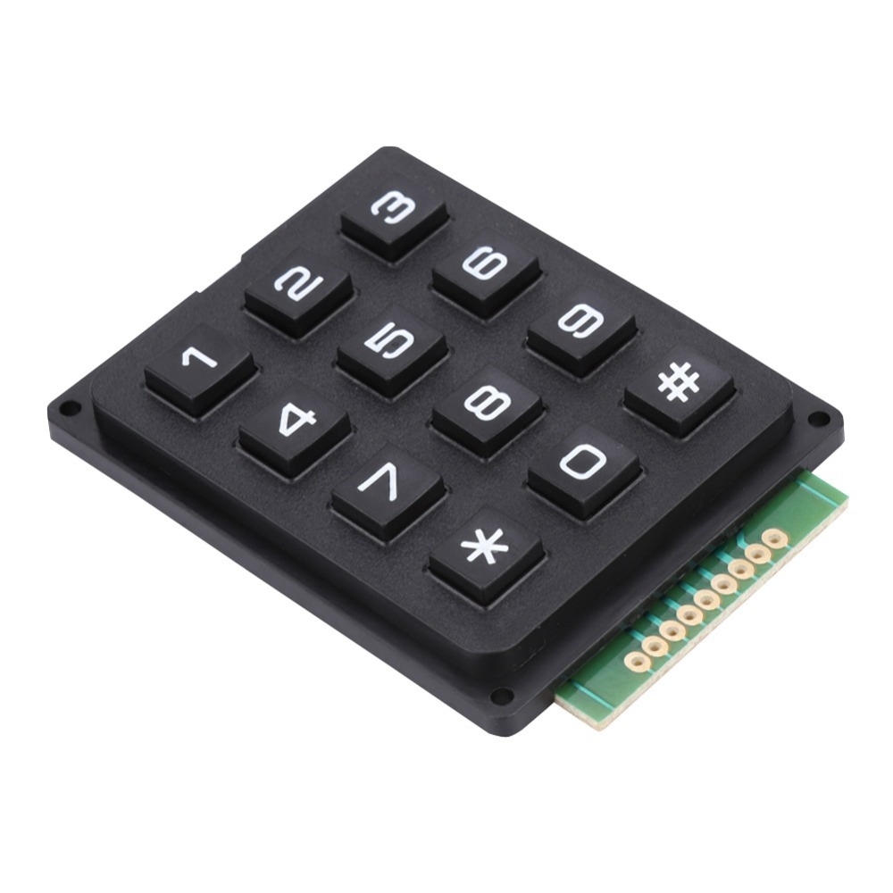 Diy Electronics Uk - โมดูลคีย์บอร์ด 12 ปุ่ม 3x4 ปุ่มกดแบบเมทริกซ์ สวิตช์อาร์เรย์