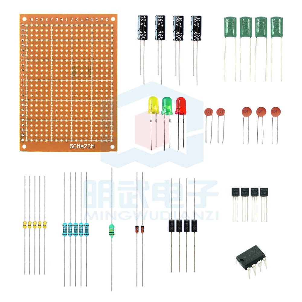 Diy Electronics Basics - การระบุข้อมูลพื้นฐานเกี่ยวกับชุดอุปกรณ์ฝึกเชื่อม แผงฝึกอบรมการประกอบชิ้นส่วน การสอนทักษะไฟฟ้าและอิเล็กทรอนิกส์ DIY