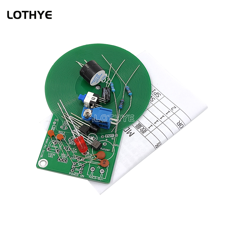 Learn Diy Electronics - DC 3 V-5 V เครื่องตรวจจับโลหะชุด DIY