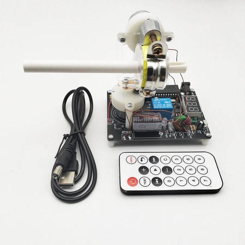 Diy Electronics Store - ชุดประกอบปืนแม่เหล็กไฟฟ้าควบคุมระยะไกลแบบ DIY พร้อมคอยล์ ของเล่นเสริมการเรียนรู้วิทยาศาสตร์ฟิสิกส์อิเล็กทรอนิกส์