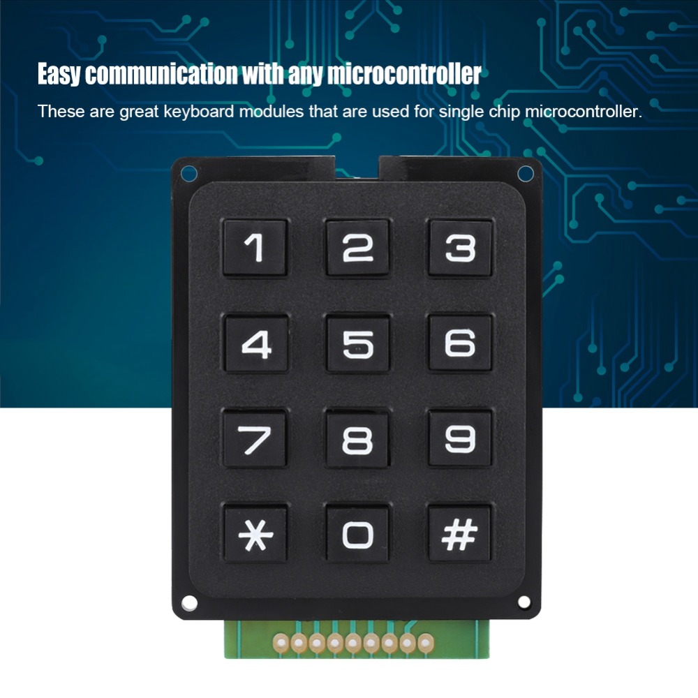 โมดูลคีย์บอร์ด 12 ปุ่ม 3x4 ปุ่ - Diy Electronics Uk บทวิจารณ์และราคา