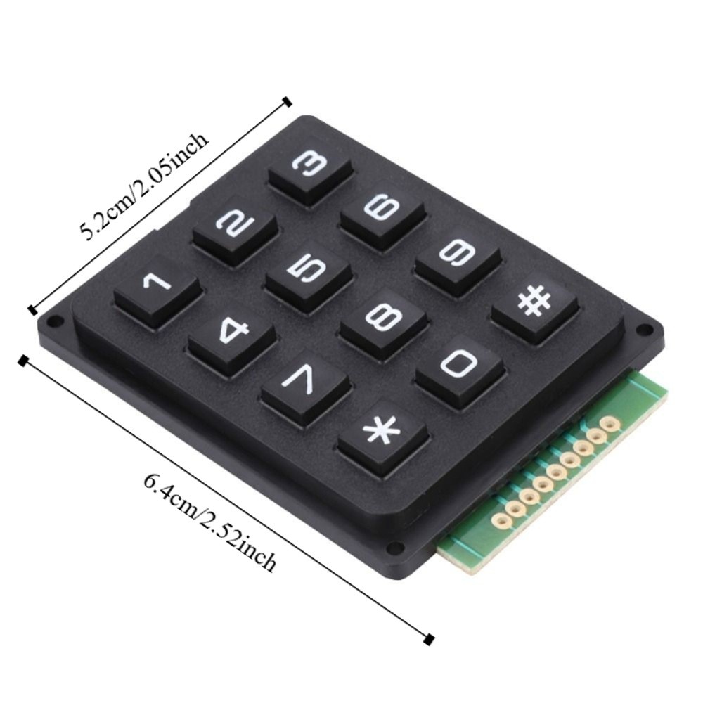 โมดูลคีย์บอร์ด 12 ปุ่ม 3x4 ปุ่ - Diy Electronics Uk บทวิจารณ์และราคา