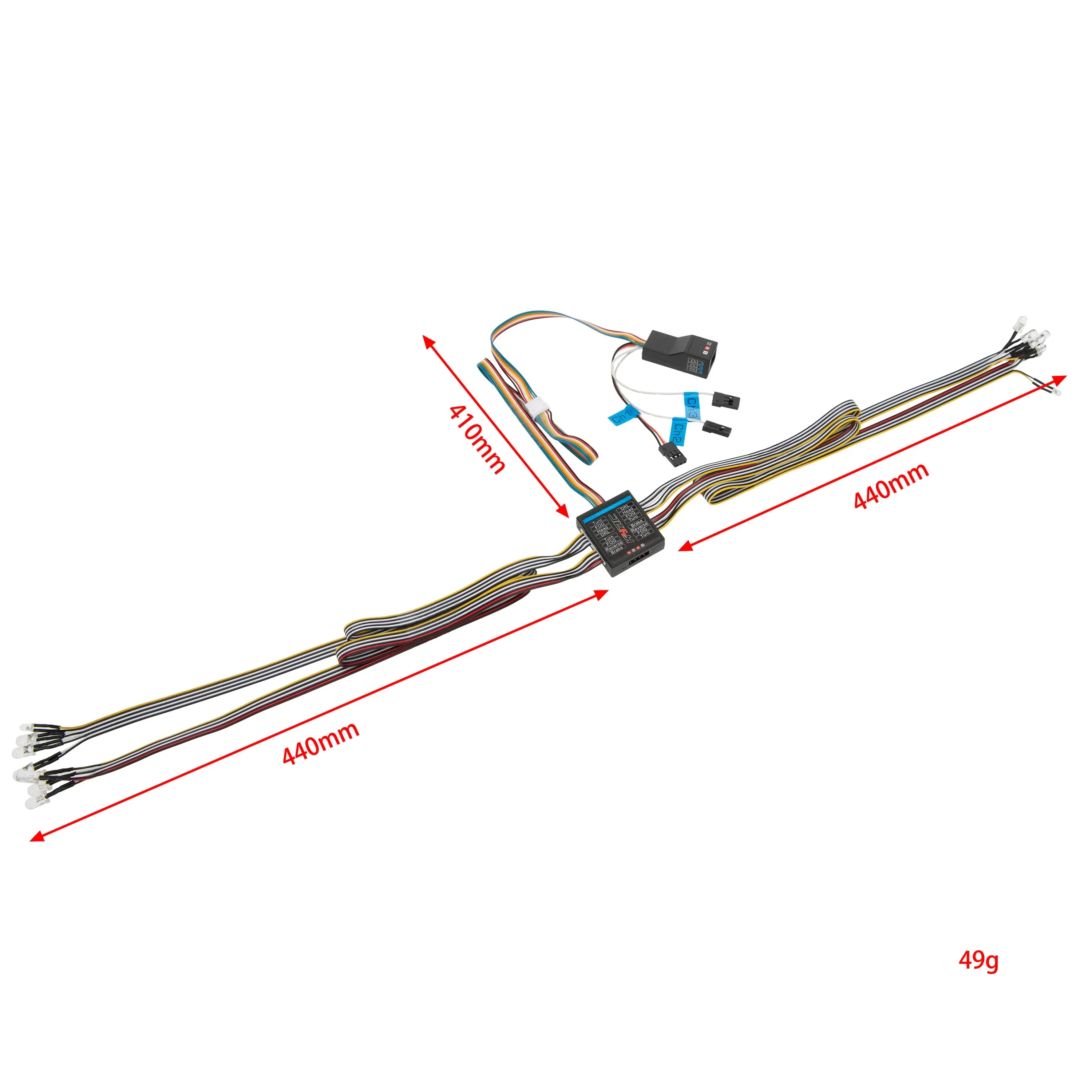 RC รถ 1/8 1/10 RC รถ 14 ไฟ LED - Diy Rc Electronics บทวิจารณ์และราคา