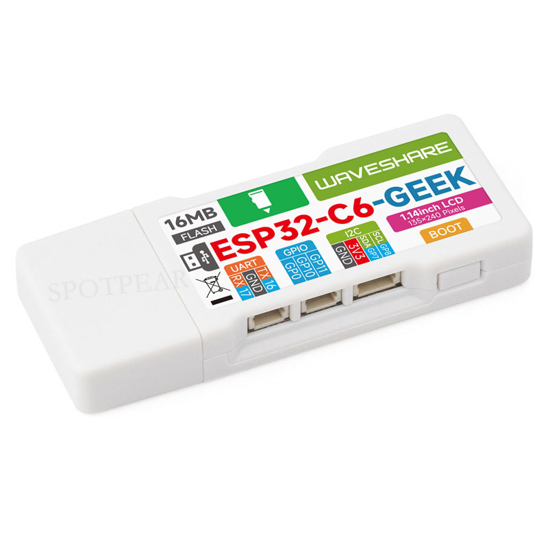 บอร์ดพัฒนา ESP32-C6 GEEK หน้าจ - Diy Electronics Board บทวิจารณ์และราคา