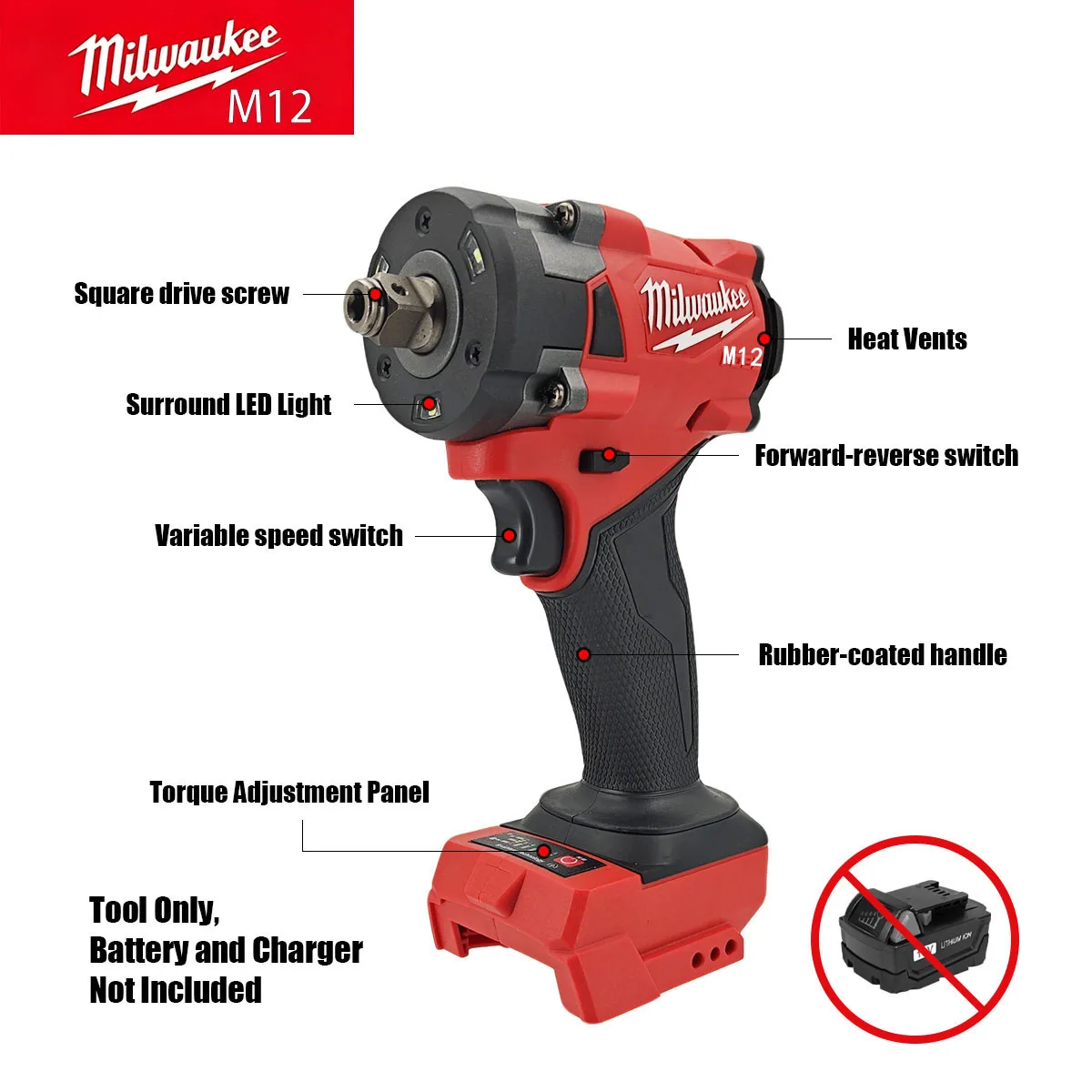 มิลวอกี M12 M18 FUEL ประแจกระแ - Milwaukee Drill M18 Fuel บทวิจารณ์และราคา