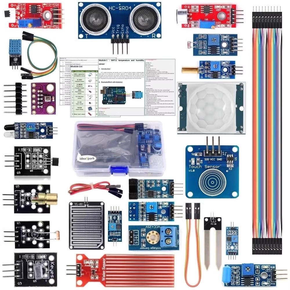 ชุดโมดูลเซ็นเซอร์22ใน1สำหรับผู - Diy Electronics Kits For Adults บทวิจารณ์และราคา