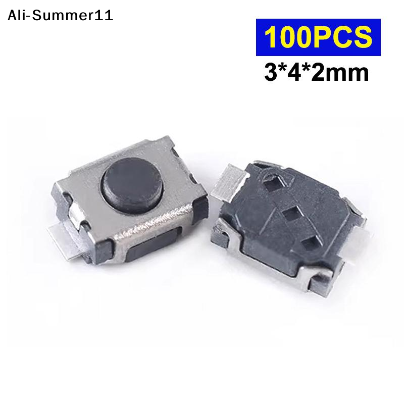 【Mm】100 ชิ้น 3*4*2 มม. ปุ่มไมโ - Push Button Tactile บทวิจารณ์และราคา