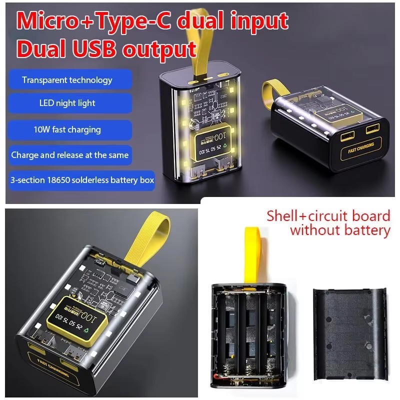 กล่องชาร์จแบตเตอรี่ 18650 ชาร์ - Diy Electronics Power Supply บทวิจารณ์และราคา